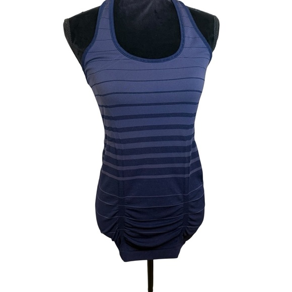 Athleta | Fastest Track Tank Top | Gradient Deep Blue / Purple | Sz S - Picture 2 of 7